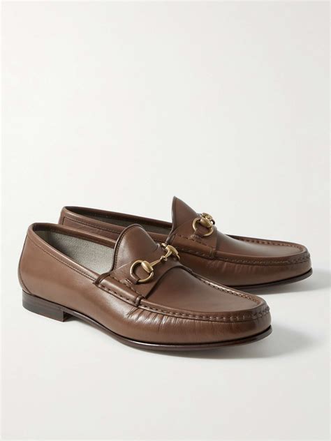 gucci burgundy loafers horsebit on jeans|GUCCI Horsebit Leather Loafers for Men .